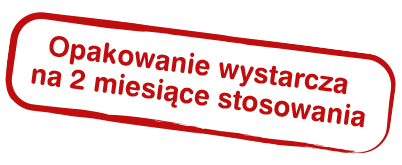 Opakowanie wystarcza na 2 miesiące stosowania