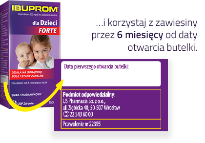 ...i korzystaj z zawiesiny przez 6 miesięcy od daty otwarcia butelki.