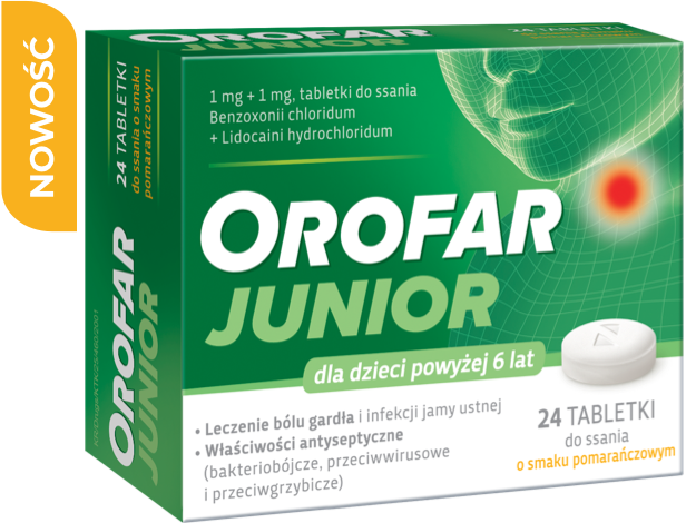 Orofar Junior dla dzieci powyżej 6 lat