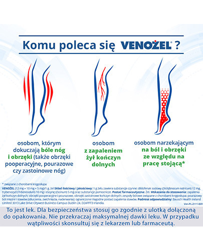 Venożel (12 mg + 10 mg + 5 mg)/g żel 50 g