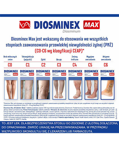 Diosminex Max 1000 mg 60 tabletek