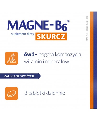 Magne-B6 Skurcz magnez na skurcze 30 tabletek