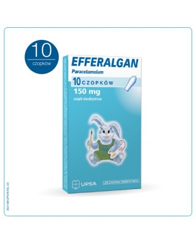 Efferalgan 150 mg czopki doodbytnicze 10 sztuk