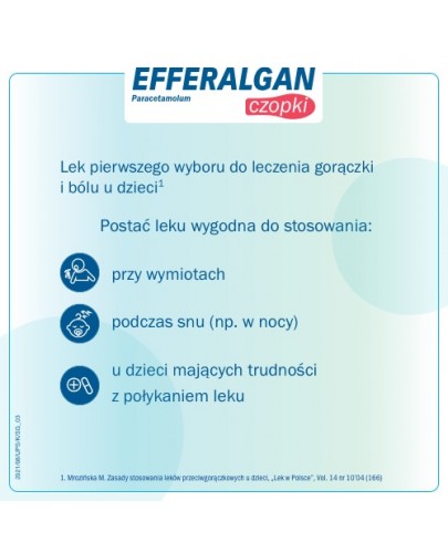 Efferalgan 150 mg czopki doodbytnicze 10 sztuk