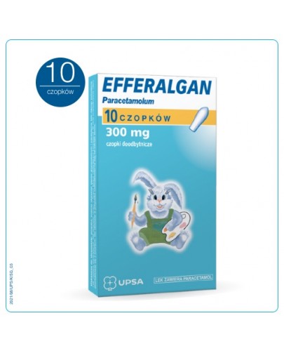 Efferalgan 300 mg czopki doodbytnicze 10 sztuk