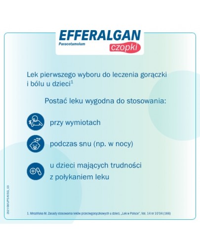 Efferalgan 300 mg czopki doodbytnicze 10 sztuk