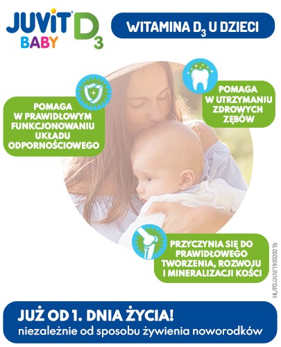 Juvit Baby D3 krople z pompką 10 ml