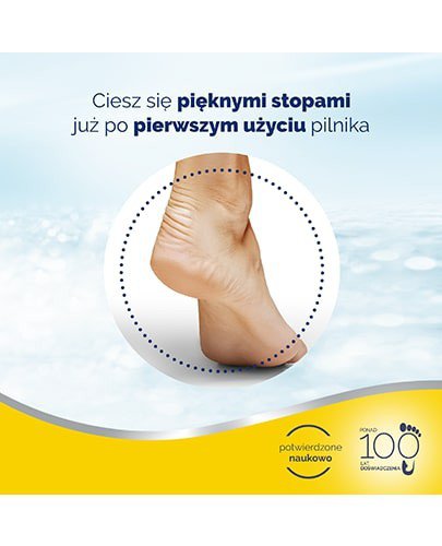 Scholl pilnik dwustronny wygładzający do stóp 1 sztuka + Scholl maska nawilżająca do stóp 1 para