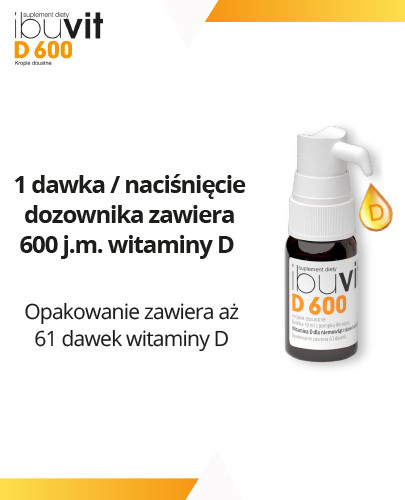 IbuVit D 600 witamina D dla niemowląt i dzieci, krople doustne 10 ml