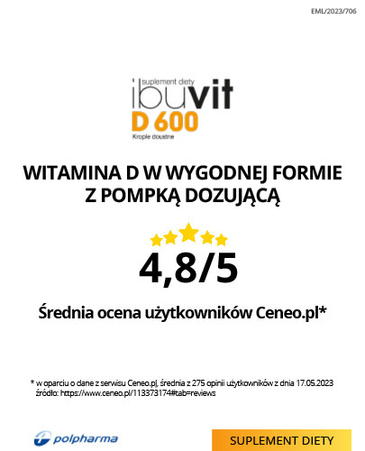 IbuVit D 600 witamina D dla niemowląt i dzieci, krople doustne 10 ml