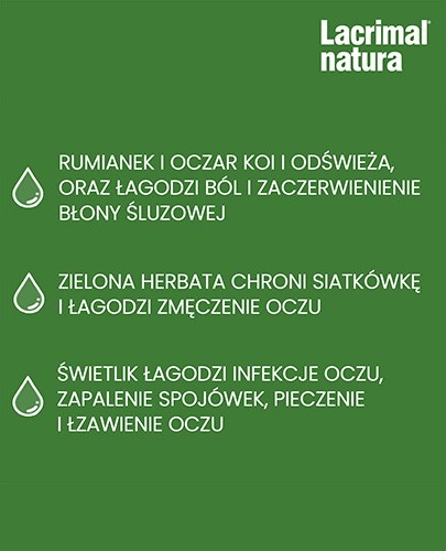 Lacrimal Natura krople na podrażnione oczy 10 ml