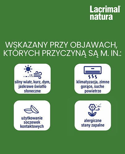 Lacrimal Natura krople na podrażnione oczy 10 ml