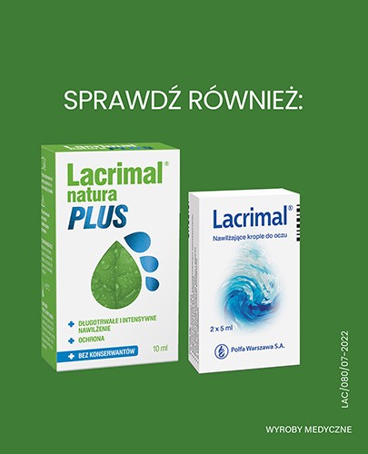 Lacrimal Natura krople na podrażnione oczy 10 ml