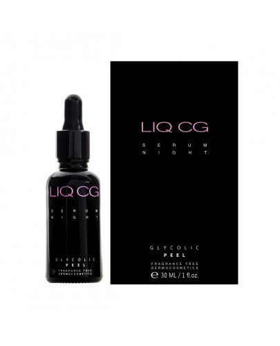 LIQ CG Serum Night glikolowy peeling nocny, koncentrat wygładzający 30 ml  [Krótka data - 2024-06-30]