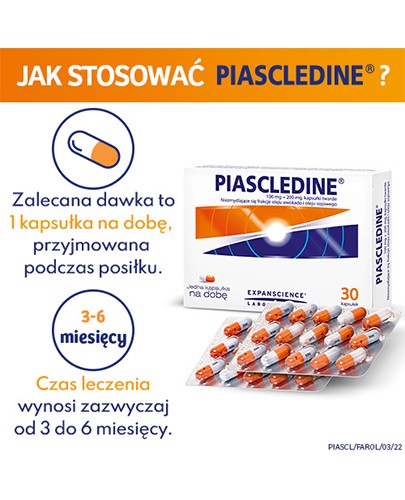 Piascledine 100 mg+200 mg 30 kapsułek