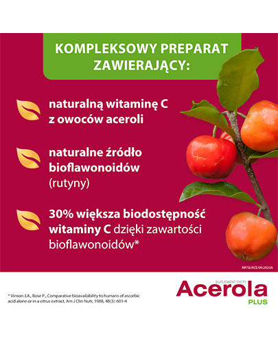 Acerola Plus  60 tabletek NutroPharma 
