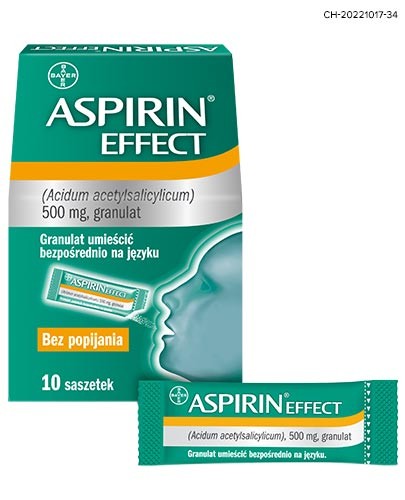 Aspirin Effect 500mg 10 saszetek