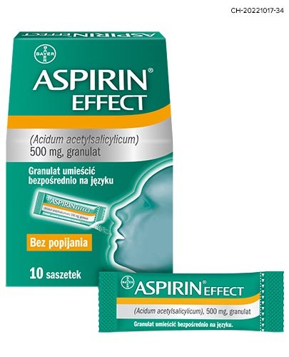 Aspirin Effect 500mg 10 saszetek
