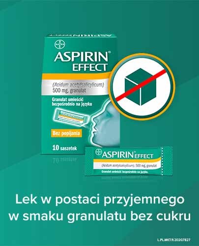 Aspirin Effect 500mg 10 saszetek