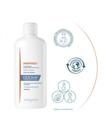 Ducray Anaphase+ odżywczy szampon wzmacniający przeciw wypadaniu włosów 400 ml