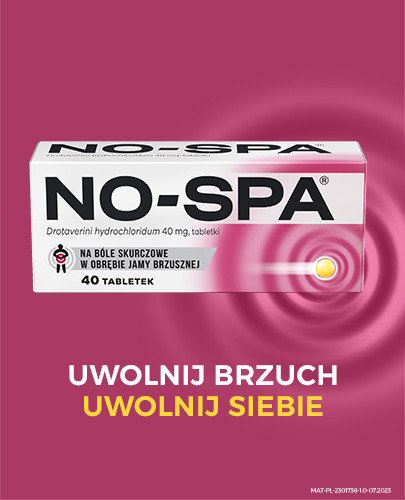 No-Spa 40 mg na ból brzucha, skurcze 40 tabletek