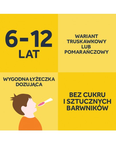 Nurofen Junior 40 mg/ml zawiesina dla dzieci od 6 do 12 roku życia o smaku pomarańczowym 100 ml