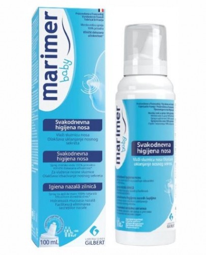 Marimer Baby woda morska, spray izotoniczny do nosa, od urodzenia 100 ml