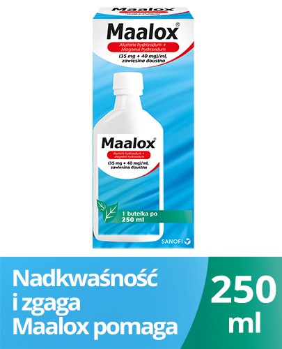 Maalox (35 mg+40 mg)/ml zawiesina doustna 250 ml