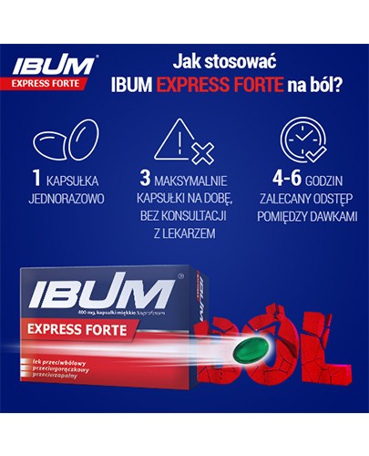 Ibum Express Forte 400 mg 24 kapsułek