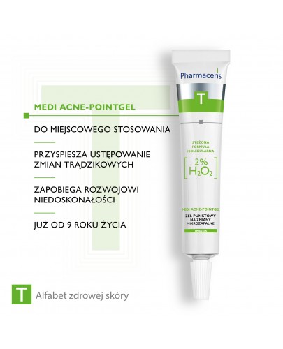 Pharmaceris T Medi Acne-Pointgel żel punktowy na miejscowe zmiany mikrozapalne 10 ml [Kup 2 produkty z linii Pharmaceris T = Płyn micelarny Pharmaceris T 200 ml]