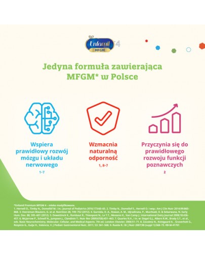 Enfamil 4 Premium MFGM mleko modyfikowane po 2 roku życia 1200 g
