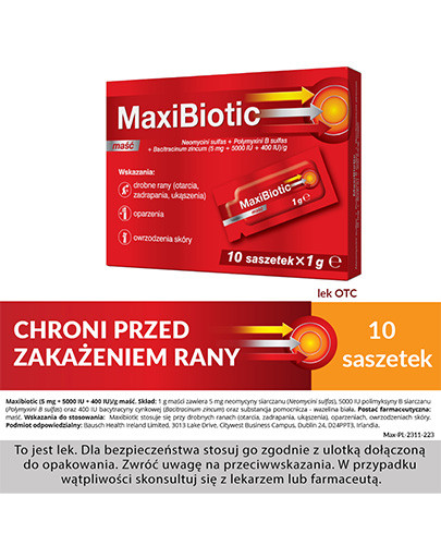 Maxibiotic maść 10 x 1 g