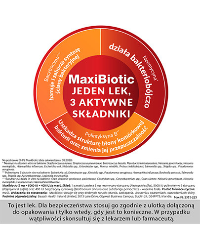 Maxibiotic maść 10 x 1 g