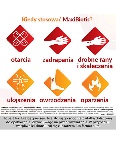 Maxibiotic maść 10 x 1 g