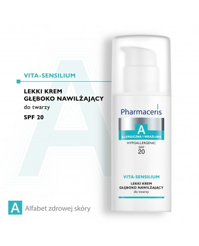 Pharmaceris A lekki krem głęboko nawilżający do twarzy SPF 20 50 ml