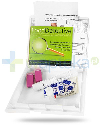 Food Detective badanie nietolerancji pokarmowej 59 produktów zestaw pobraniowy 1 sztuka