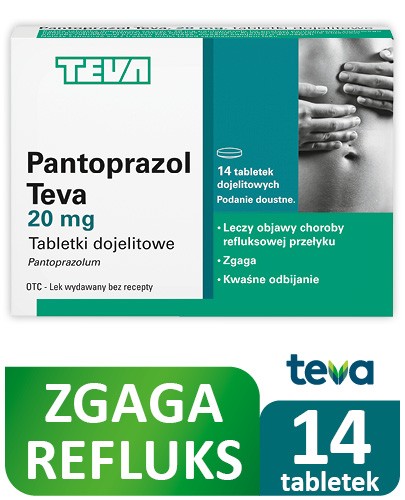 Pantoprazol Teva 20 mg 14 tabletek