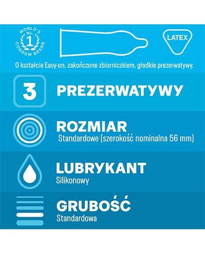 Durex Classic prezerwatywy 3 sztuki