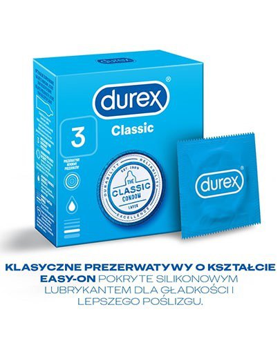 Durex Classic prezerwatywy 3 sztuki