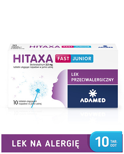 Hitaxa Fast Junior 2,5 mg 10 tabletek 