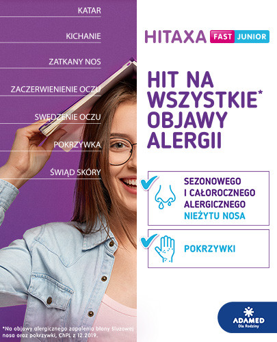 Hitaxa Fast Junior 2,5 mg 10 tabletek 