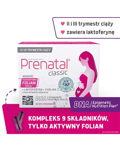Prenatal Classic 90 tabletek [Nowa formuła]      