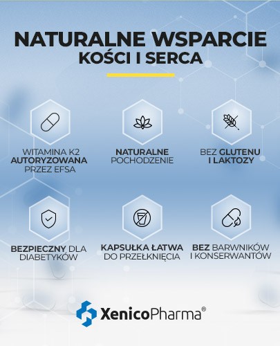 Menachinox K2 MK-7 witamina K2 60 kapsułek Xenico