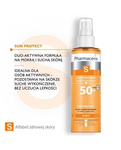 Pharmaceris S Sun Protect suchy olejek ochronny SPF50+ do ciała 200 ml