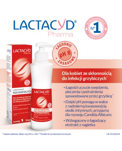Lactacyd Pharma płyn ginekologiczny przeciwgrzybiczy 250 ml
