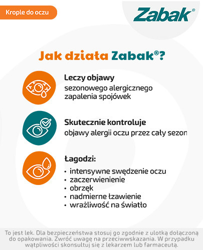 Zabak krople do oczu 0,25 mg/ml 5ml