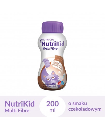 NutriKid Multi Fibre o smaku czekoladowym płyn 200 ml 