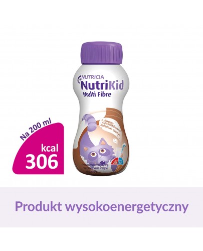 NutriKid Multi Fibre o smaku czekoladowym płyn 200 ml 