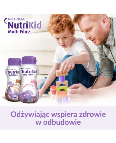 NutriKid Multi Fibre o smaku czekoladowym płyn 200 ml 