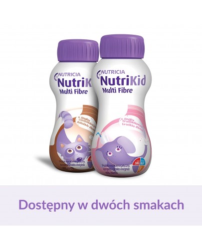 NutriKid Multi Fibre o smaku czekoladowym płyn 200 ml 